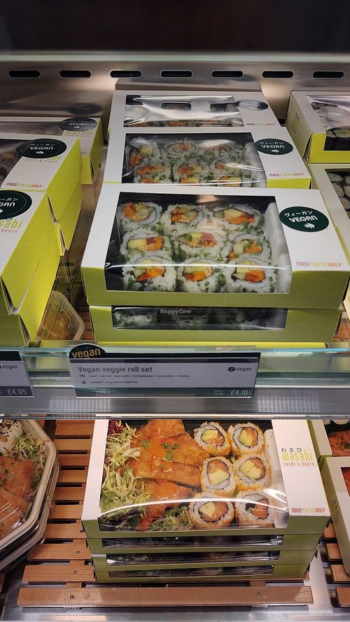 Vegan labelled at Wasabi - O2 in South East London