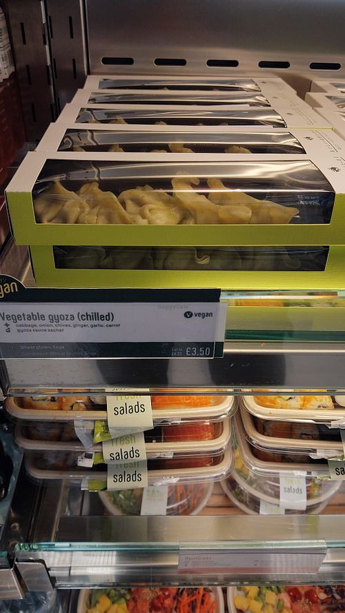 Vegan labelled at Wasabi - O2 in South East London