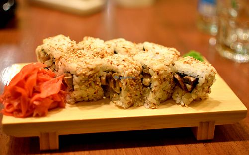 Spicy roll with mushrooms at Cafe SOK in Moscow