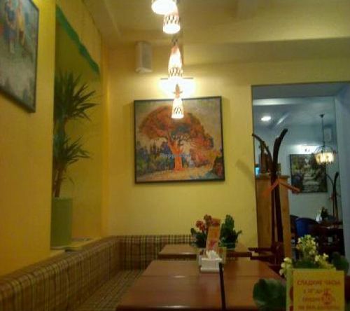 Inside at Cafe SOK in Moscow