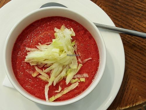 Raw Borsch - Сыроедный борщ at Cafe SOK in Moscow