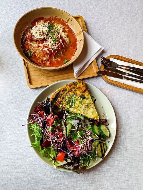 Vegan meal at Ludo Kafe at LUDO in Ghent