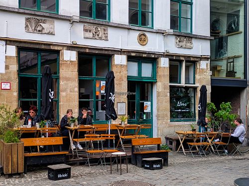 Outside of Ludo Kafe at LUDO in Ghent