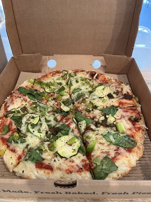 Green garden vegan pizza   at Papa Murphy's in Abu Dhabi