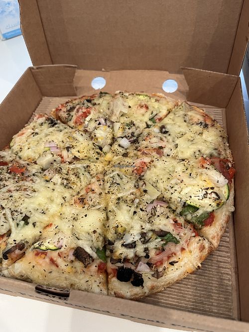 Veggie vegan pizza   at Papa Murphy's in Abu Dhabi
