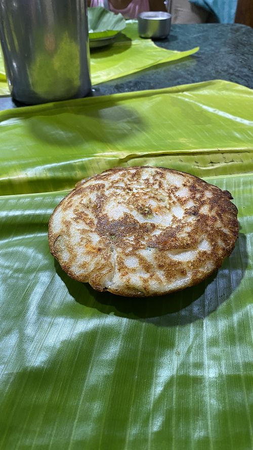Tasty but middle was raw dough   at Sree Andhra Tiffins in Pondicherry