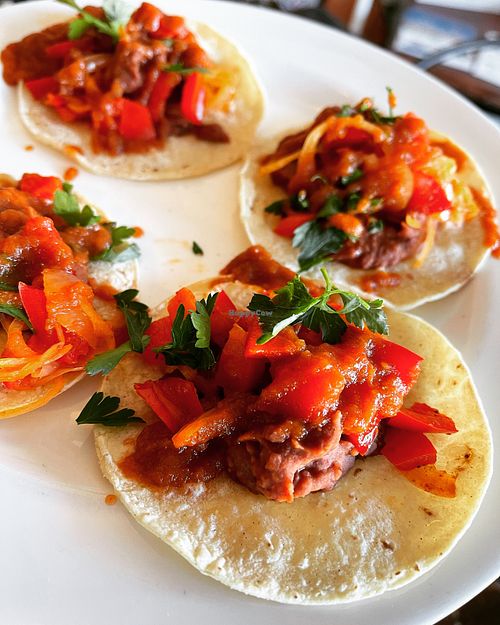 Spicy Red Bean street tacos  at Love n Light in St Louis