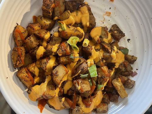 Roasted potatoes with sriracha and spicy mayo  at Love n Light in St Louis