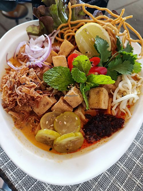 Khao Soi tofu at Poke Bowl in Koh Chang