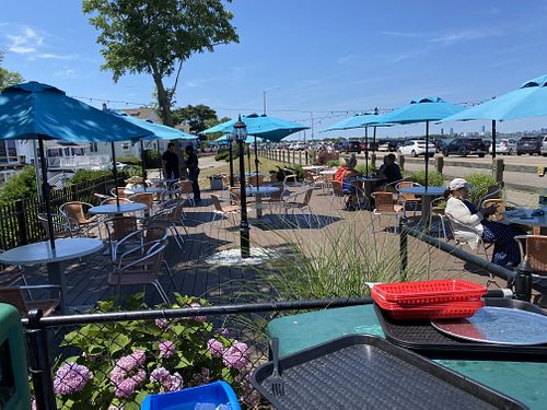 Outdoor seating   at Garden Patch by the Sea in Quincy
