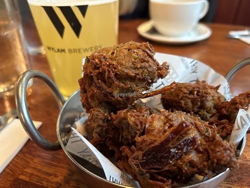 Pakoras   at Thali Tray in Newcastle Upon Tyne