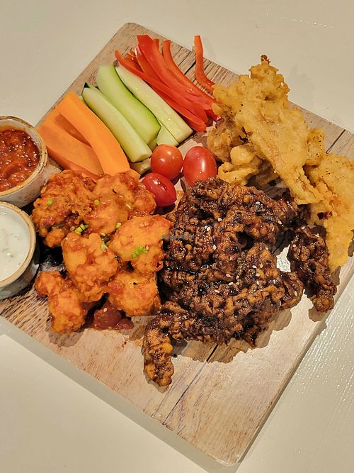 Tempura cauliflower and mushroom at SHAKA - Burgos Circle in Taguig