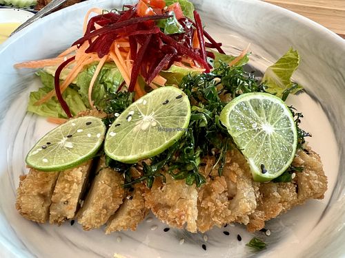 Chicken with lime Mayo #Veganuary at May Veggie Home in Bangkok