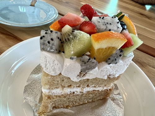 Flaxseed cake - not recommended  #Veganuary at May Veggie Home in Bangkok