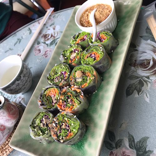 Vietnam spring roll at May Veggie Home in Bangkok