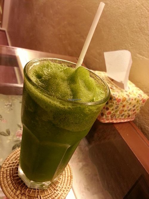 Fresh Lime Mint Juice at May Veggie Home in Bangkok
