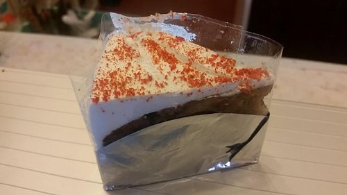 excellent vegan carrot cake at May Veggie Home in Bangkok