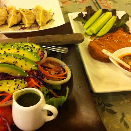 dinner for two at May Veggie Home in Bangkok