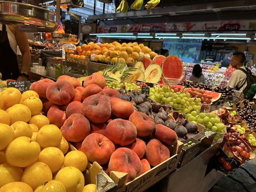   at Mercado de La Boqueria in Barcelona