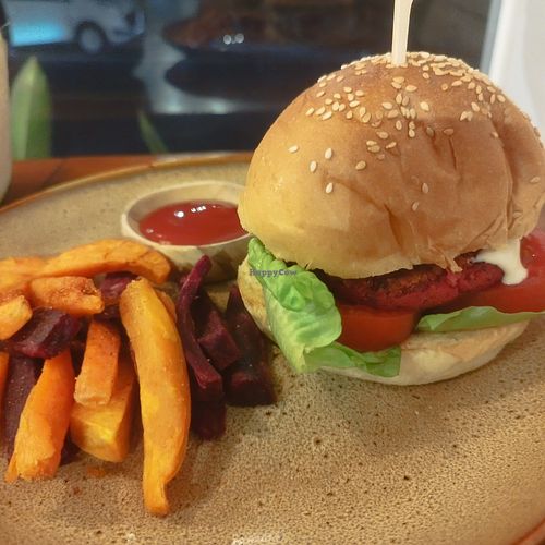 Vegan Cheeseburger at Chickpea Bali  in Ungasan