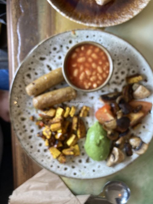 Vegan breakfast   at Kindness Cafe in Todmorden