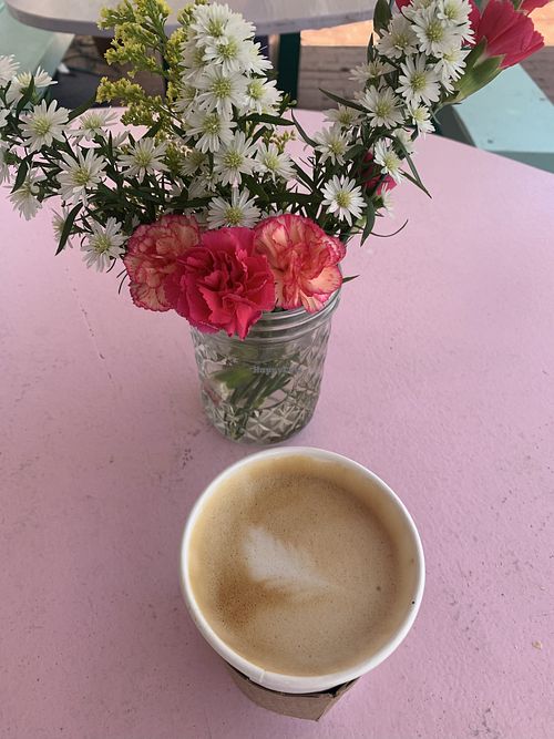 Yummy oat latte  at Endless Color in Topanga