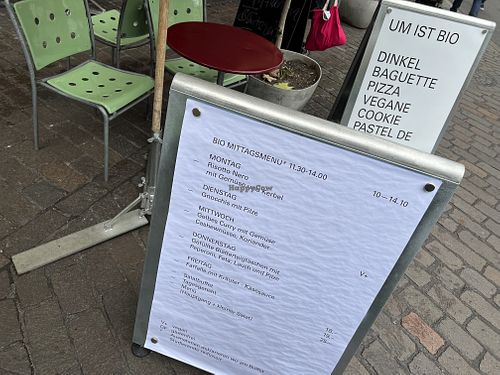 menu  at Um in Basel