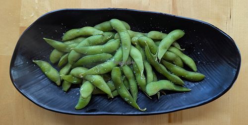 steamed edamame at Koku Ramen & Bites in Beaverton