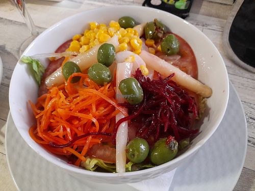 Ensalada vegana at A Ca la Capi in Almunecar