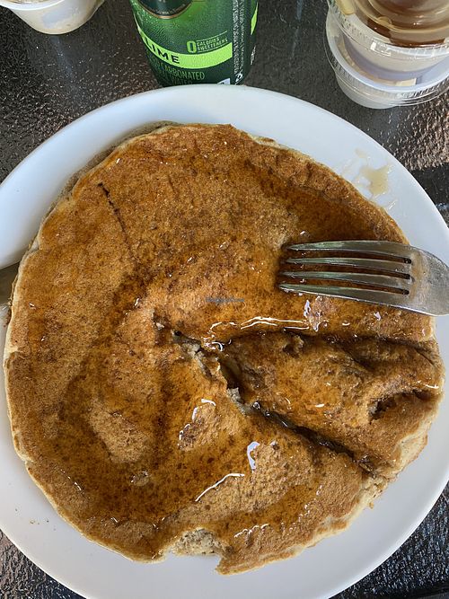 Whole-wheat pancakes 🥞 very good  at The Green Table in Palm Harbor
