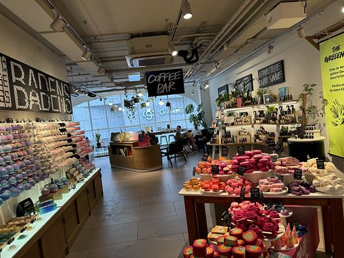 store front inside  at LUSH Cafe in Munich