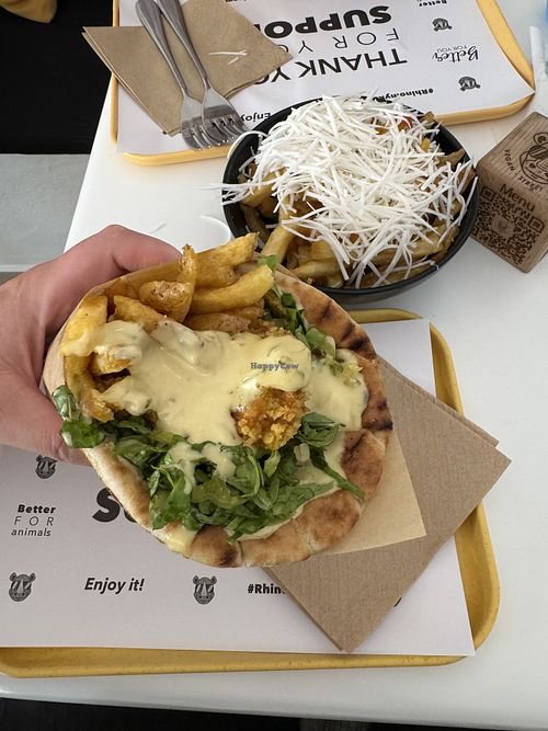 Delicious vegan food!  at Rhino Vegan Beat in Mykonos