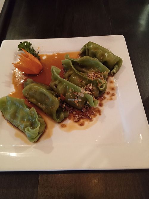 Vegetable Dumpling appetizer.  at Rice Paper Canton in Canton