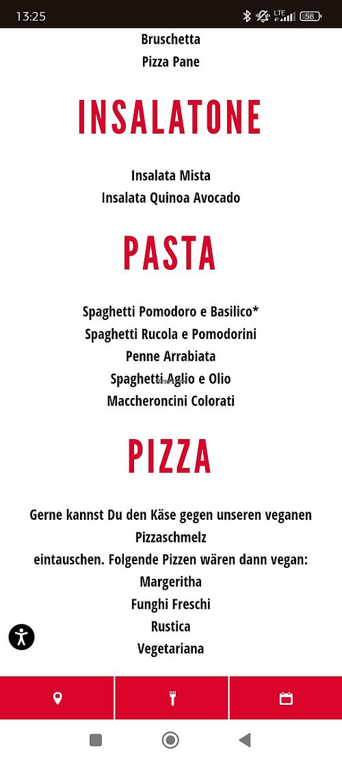 Alle veganen Optionen at L'Osteria Sylt in Sylt