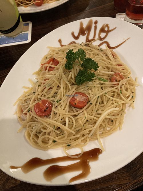Spaghetti Aglio e Olio  at MIO Bistro Caffé Gelato in Sylt