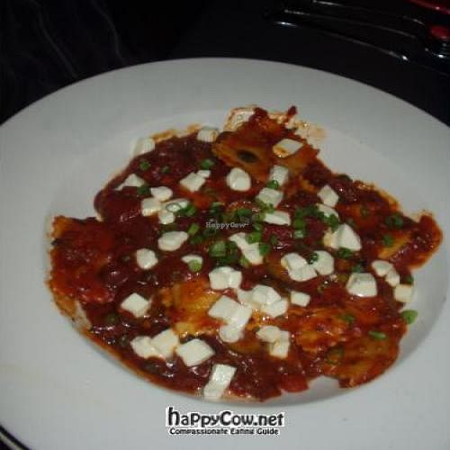 Eggplant Ravioli, a vegetarian special in October 2011. at Spats Cafe and Speakeasy in State College