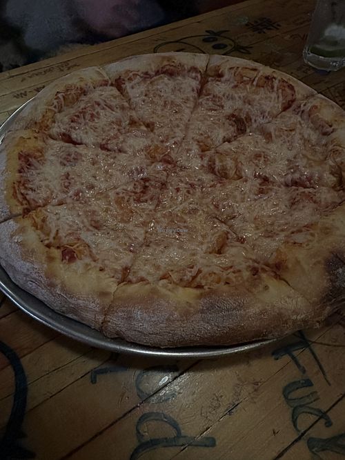 Vegan cheese pizzaa  at Surfside 7 in Fort Collins