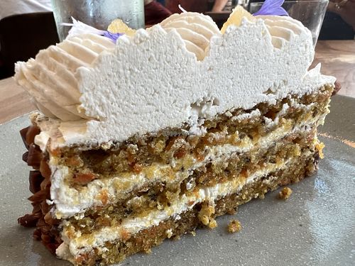 Carrot cake   at Little Saint in Healdsburg