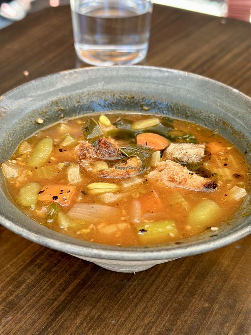 Soup special.. Veggie   at Little Saint in Healdsburg