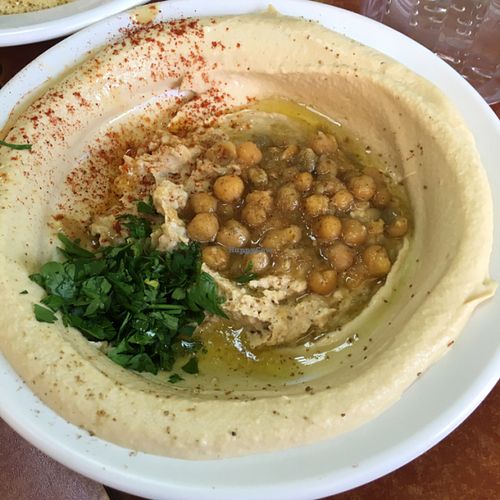 hummus at Abu Dhabi Hummus Bar in Beer Sheva