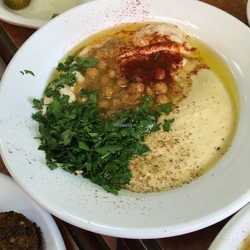 hummus  at Abu Dhabi Hummus Bar in Beer Sheva