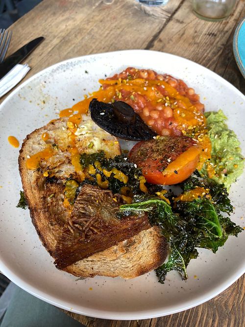 Vegan breakfast at Peel Street Social in Marsden