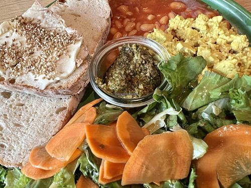 breakfast (in the afternoon)  at Katzentempel - Leipzig Mitte in Leipzig