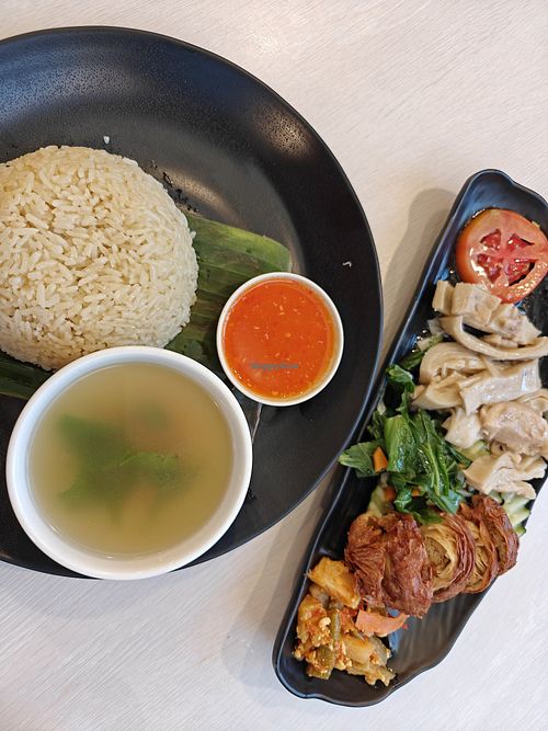 Hainanese chicken rice at Gopal's The Holy Cow in East Singapore