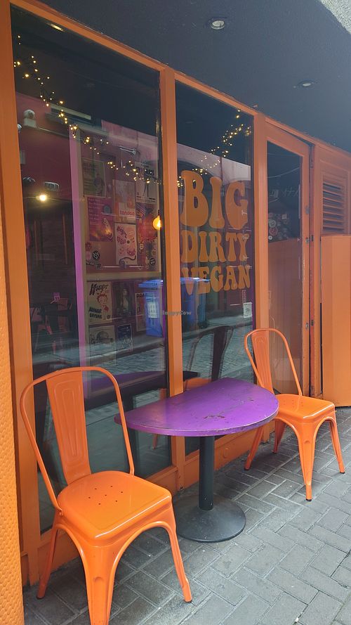 Outside at The Saucy Cow in Dublin