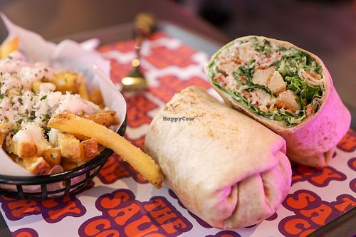 wrap & loaded parm fries at The Saucy Cow in Dublin