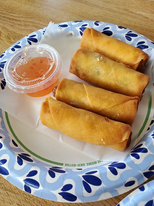 Spring rolls at Ploy in Lancaster
