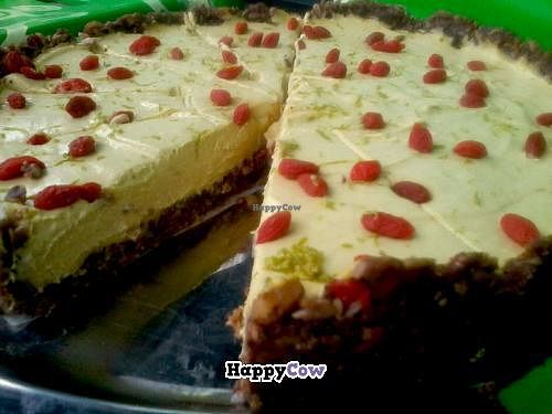 Raw Cheesecake with Goji at Graenn Kostur in Reykjavik