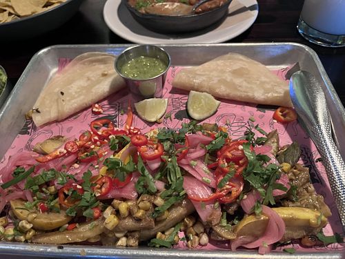 Calabacitas tacos  at Mister Oso in Denver