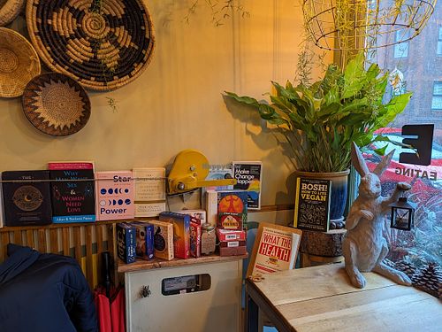 interior at VIBE Plant Based Cafe & Restaurant in Douglas